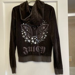 Juicy Couture Brown Velour Hoodie